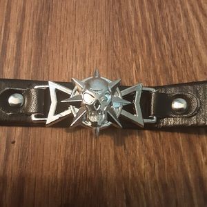 Thin Punk style Skull bracelet